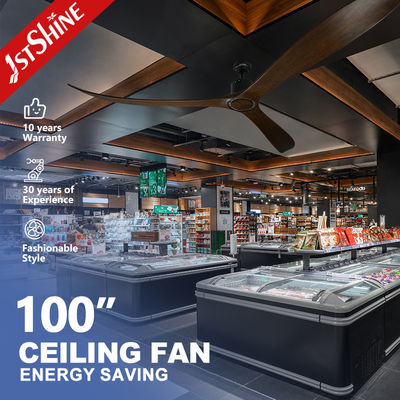 ซื้อ ห้องประชุม พัดลมเพดาน 100 นิ้ว พร้อมรีโมทควบคุม พลังงาน 35W และใบไม้ การผลิตออนไลน์