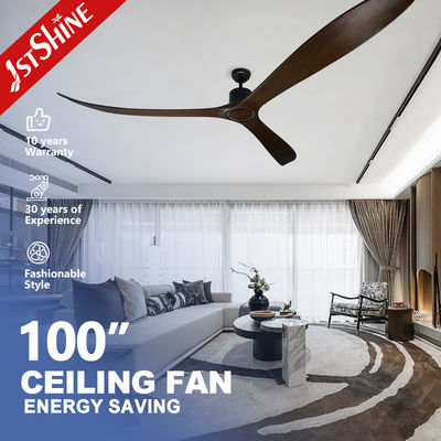 ซื้อ พัดลมเพดานขนาดใหญ่ 100 นิ้ว พร้อมรีโมทควบคุม 3 มอเตอร์ DC ใบไม้แข็ง การผลิตออนไลน์