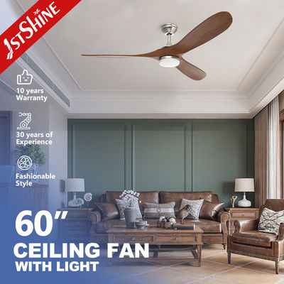 ซื้อ ประเภทยุโรป พัดลมเพดาน LED แบบไม้ พร้อมแสงดับ 220v สําหรับการตกแต่ง การผลิตออนไลน์