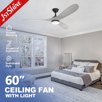 ซื้อ พัดลมเพดานพร้อมใบพัดไม้ ปรับหรี่แสงได้ พร้อมรีโมทคอนโทรลและไฟ LED, 110-240V/50Hz-60Hz การผลิตออนไลน์