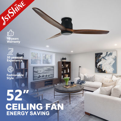 ซื้อ พัดลมติดเพดาน Flush Mount พร้อมรีโมทคอนโทรล Blade Solid Blade มอเตอร์กระแสตรงเงียบ การผลิตออนไลน์