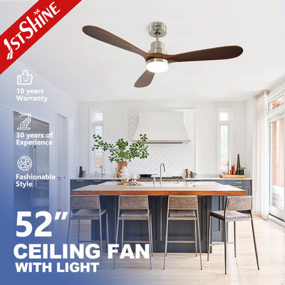 ซื้อ 52 นิ้ว 5 ความเร็ว LED ลมพัดลมเพดานด้วยความยาว 15 ซม. การผลิตออนไลน์