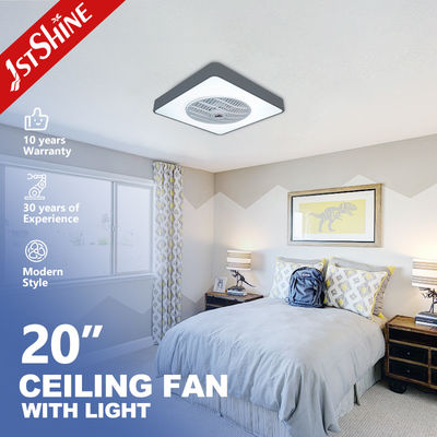 ซื้อ พัดลมเพดานห้องนอนพร้อมไฟ LED มอเตอร์ DC เงียบ ขนาด 20 นิ้ว การผลิตออนไลน์
