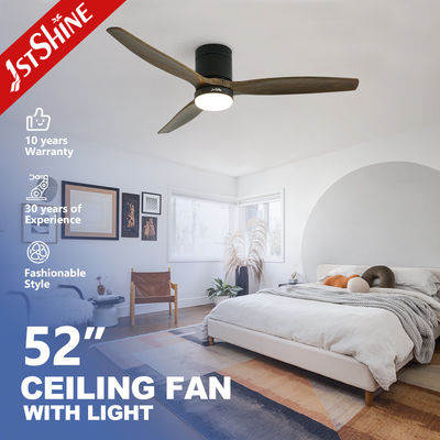 ซื้อ พัดลมเพดานขนาด 52 นิ้ว พร้อมใบพัดไม้ธรรมชาติ 3 ใบ และไฟ LED แบบบาง การผลิตออนไลน์