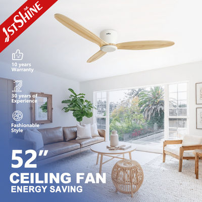 ซื้อ ROHS ไม้แข็ง 52 นิ้ว การควบคุมแอพสมาร์ท Wifi พัดลมเพดาน 220V ด้วยมอเตอร์ DC การผลิตออนไลน์