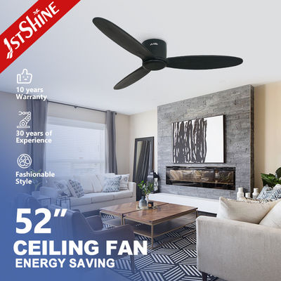 ซื้อ 52'' มอเตอร์ไร้เสียง ระยะไกล LED พัดลมเพดานด้วย 3 ใบไม้ การผลิตออนไลน์