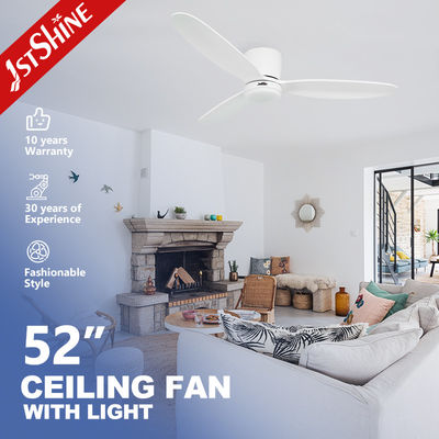 ซื้อ พัดลมเพดาน 1stshine แบบติดลอยหรือแบบติดเพดาน พร้อมไฟ LED และรีโมท การผลิตออนไลน์