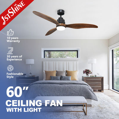 ซื้อ พัดลมเพดานไม้ 3 ใบพัด ขนาด 60 นิ้ว พร้อมรีโมทคอนโทรล สำหรับห้องนอนที่สะดวกสบาย การผลิตออนไลน์