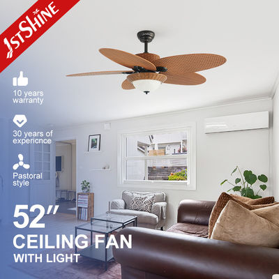 ซื้อ พัดลมเพดาน LED สไตล์ดั้งเดิมและไฟส่องสว่างแฟนซี พร้อมรีโมทคอนโทรล ดีไซน์ทันสมัย 35W การผลิตออนไลน์
