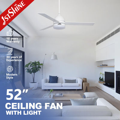 ซื้อ พัดลมเพดาน LED ทันสมัยแบบหรี่แสง 52 นิ้ว สามระดับความเร็ว การผลิตออนไลน์