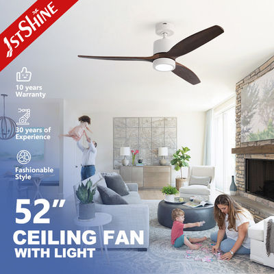 ซื้อ พัดลมเพดาน LED รีโมทคอนโทรล พร้อมใบพัดไม้ 3 ใบ ทันสมัยสำหรับห้องนอน การผลิตออนไลน์