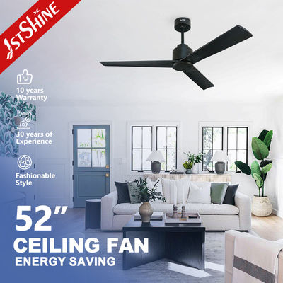 ซื้อ พัดลมเพดานไม้จริงสีดำร่วมสมัย ขนาด 52