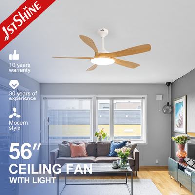 ซื้อ 56-Inch Ceiling Fan with LED Light – DC Motor, 5 Blades, Acrylic Lampshade การผลิตออนไลน์