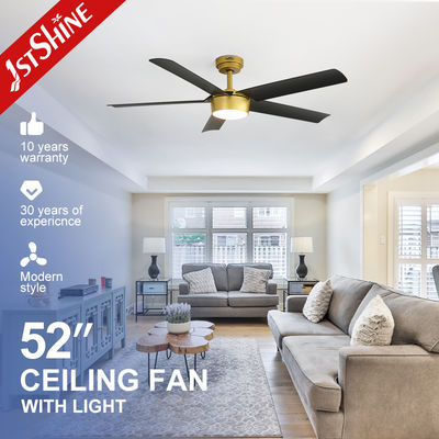 ซื้อ Modern Plastic Ceiling Fan with Integrated LED Light Panel and Matte Black ABS Blades Ideal for Boutique Hotels and Cafes การผลิตออนไลน์