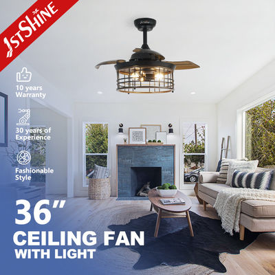 ราคาดี แหล่งแสง LED พัดลมเพดาน 36 นิ้ว พร้อมใบลัดถอนและมอเตอร์ทองแดง 100% ออนไลน์