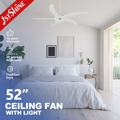 1stshine 52 นิ้ว 5 MDF Blade เครื่องปั่นเพดานตกแต่งด้วยรีโมทคอนโทรลและแสง