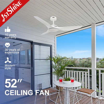 ราคาดี แฟนเพดานรีโมทควบคุมสมาร์ท ขนาด 52 นิ้ว ใบพลาสติกสีขาวสําหรับบ้านสมาร์ทโมเดิร์น ออนไลน์