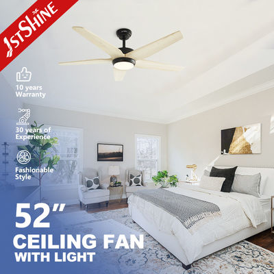 110-240V/50Hz-60Hz ความดันเข้า 1stshine แฟนเพดาน LED ด้วย 5 ใบและลมอ่อน