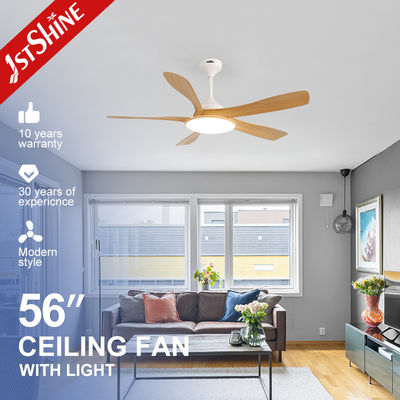 ราคาดี 56-Inch Ceiling Fan with LED Light – DC Motor, 5 Blades, Acrylic Lampshade ออนไลน์