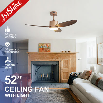 ราคาดี 52-Inch Decorative Ceiling Fan with Light Rose Gold Finish for Luxurious Spaces and Silent Powerful Airflow ออนไลน์