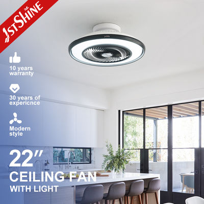 ราคาดี 22 Inch Modern Flush Mount Ceiling Fan with LED Light – Compact, Quiet, and Stylish ออนไลน์