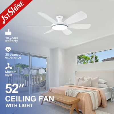 ราคาดี พัดลมเพดาน DC ขนาด 52 นิ้ว พร้อมใบ ABS 6 ใบ และไฟ LED ที่ควบคุมทางไกล ออนไลน์