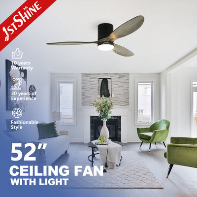 ราคาดี ขนาด 52 นิ้ว ใบไม้แข็ง แฟลช มอนท์ พัดลมเพดาน พร้อมแสง LED สําหรับภายในที่ทันสมัย ออนไลน์